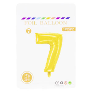 Globo Aluminio Dorado N7 IMPORTADORA CUMPLEAÑOS 16"