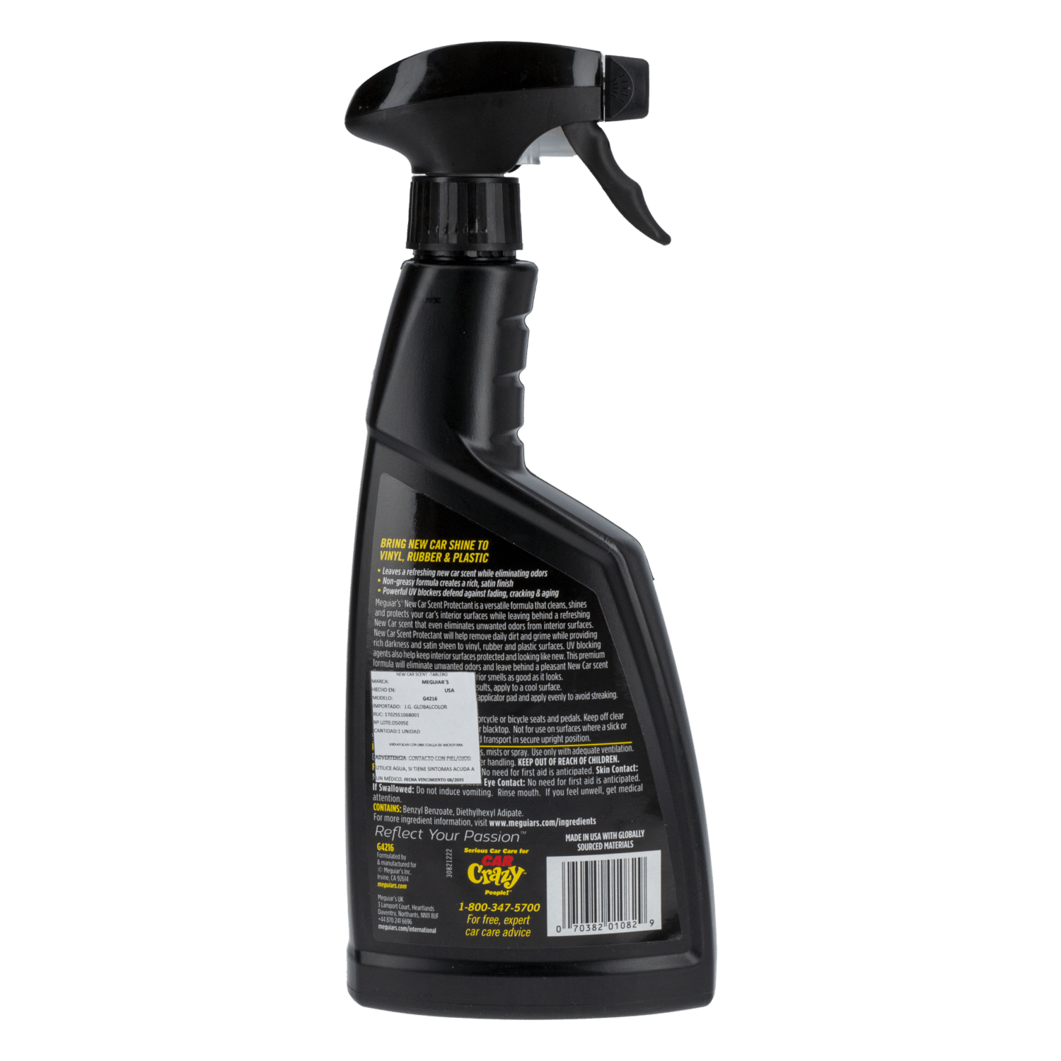 Protector De Interiores Aroma Auto Nuevo Limpia Y Abrillanta MEGUIAR'S 473 Ml - Imagen 3