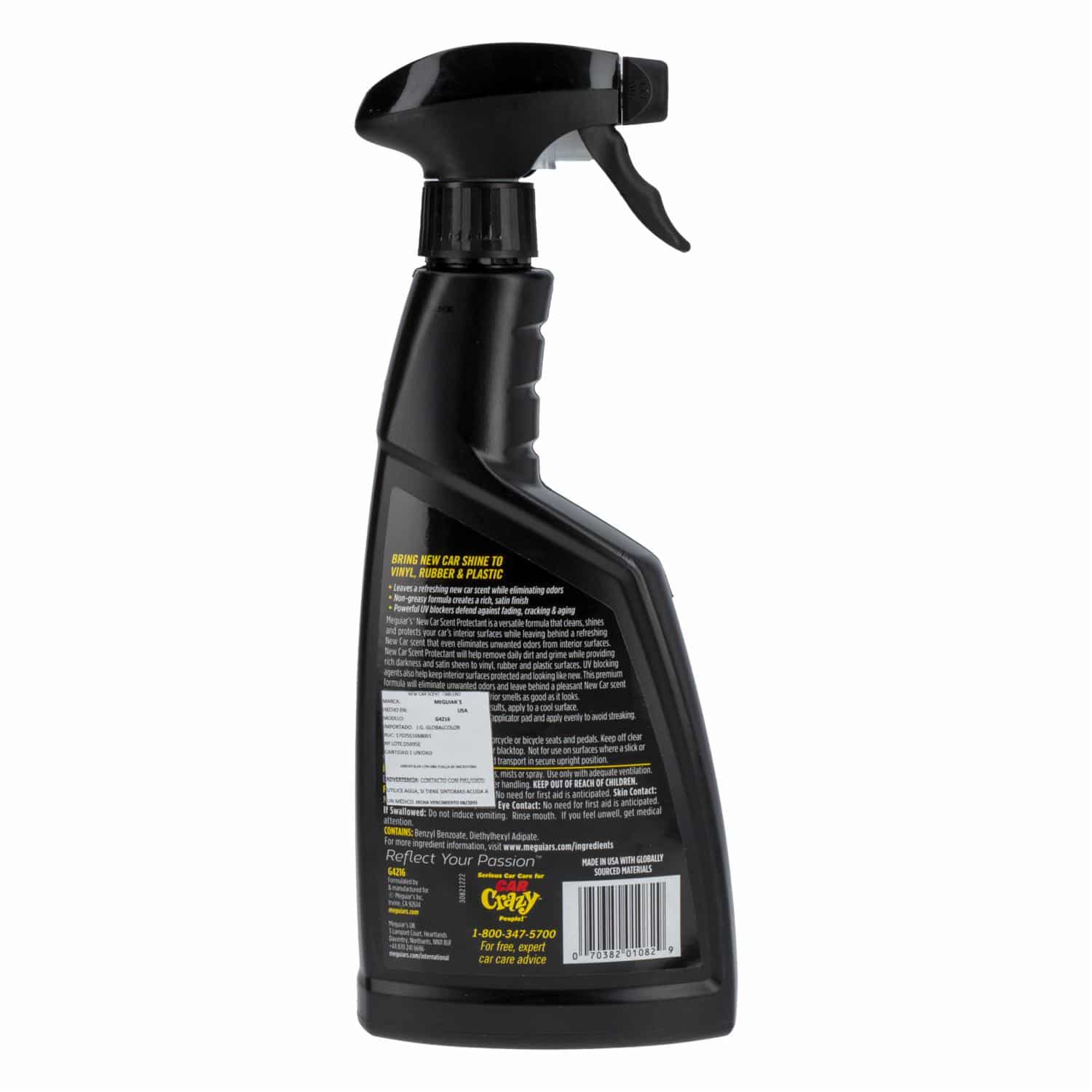 Protector De Interiores Aroma Auto Nuevo Limpia Y Abrillanta MEGUIAR'S 473 Ml - Imagen 2