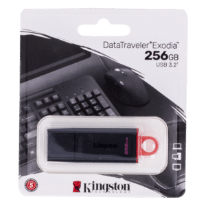 Flash Memory 256Gb Usb3.2 Exodia Black Pink KINGSTON 1a Generación