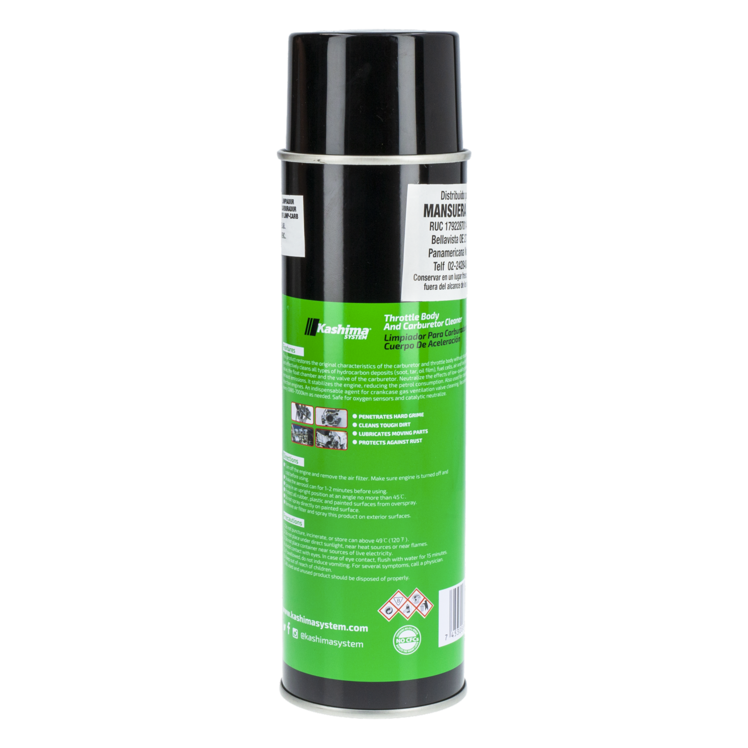 Limpiador De Carburador Y Aceleración KASHIMA SYSTEM 368 G