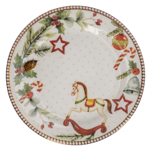 Vajilla Dulce Navidad CORONA 16 Piezas