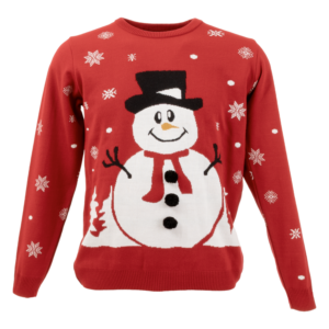 Sweater Navideño Diseño Nieve BLUE Talla Grande