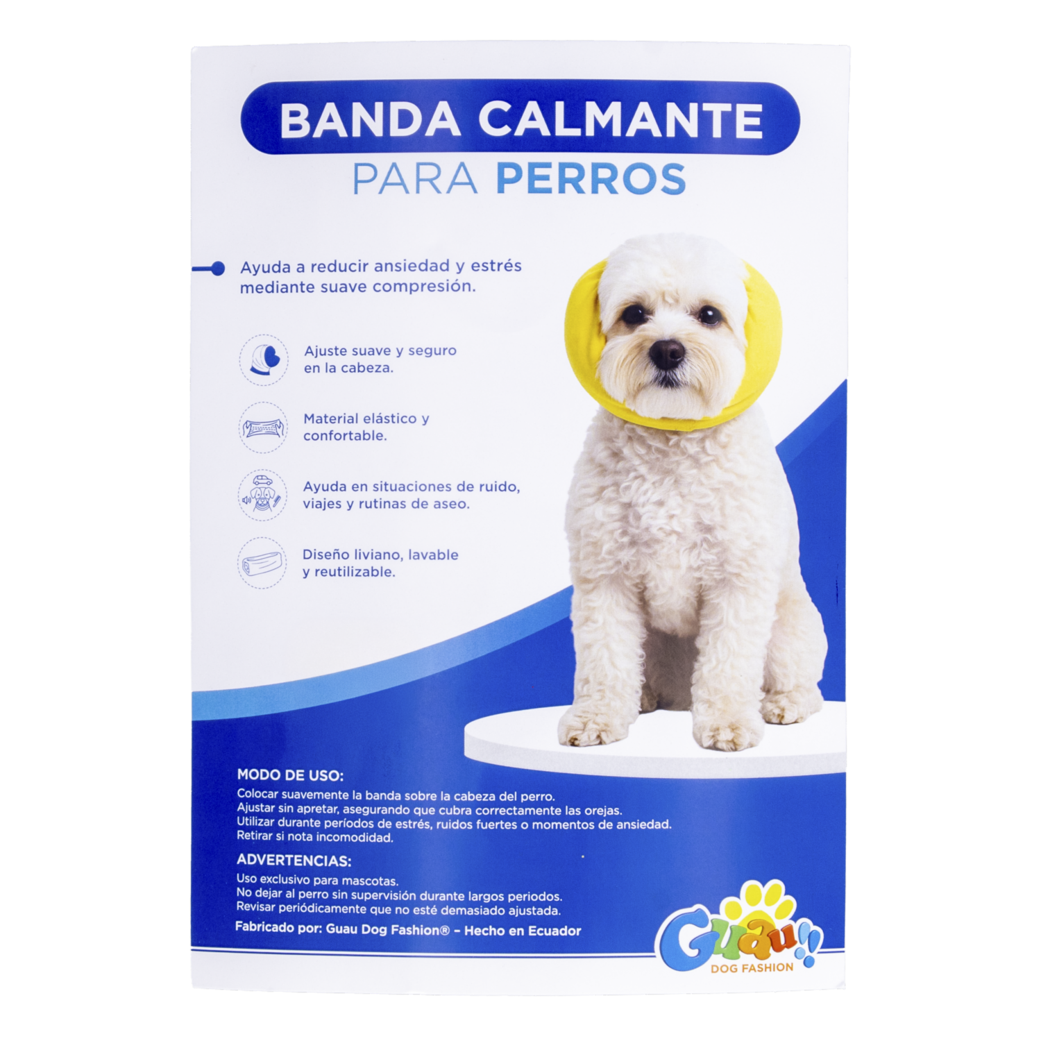 Banda Calmante Para Perros GUAU DOG FASHION Talla Mediano Grande - Imagen 4