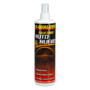 Protector Silicona UV Automotriz Fragancia Auto Nuevo E-QUALIZER 380 Ml