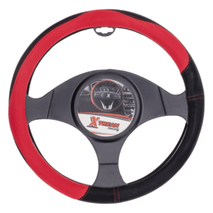 Forro De Volante Micro Fibra Negro Con Rojo Costura XTREAM RACING 85Mm