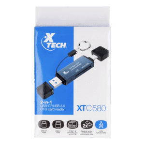 Lector De Tarjetas 2 En 1 Usb-C/Usb 3.0 Otg XTECH 1 Pieza