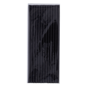 Sorbete De Papel Negro IMPORTADORA CUMPLEAÑOS X 25 Piezas