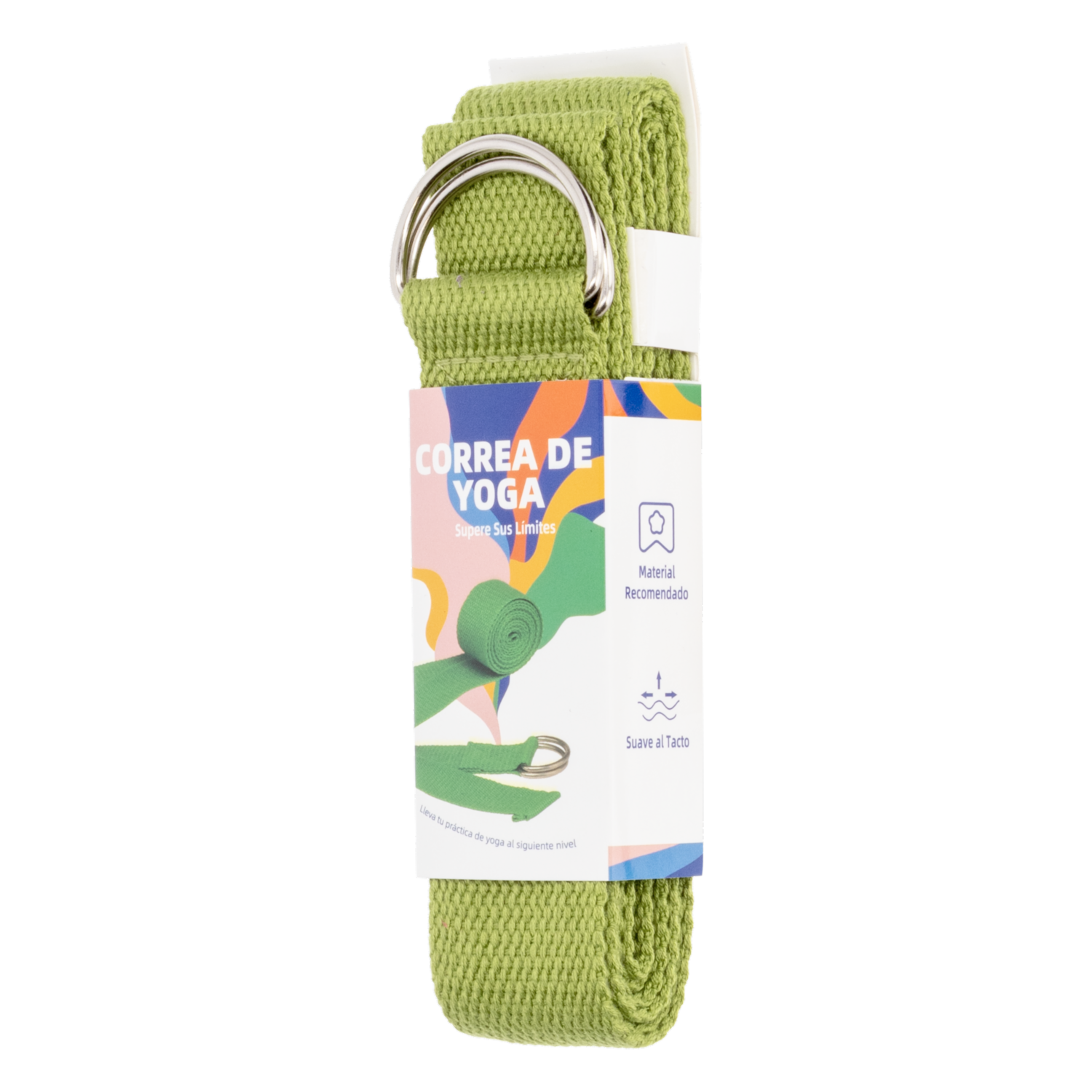 Correa Para Yoga Textil Verde IRON MAN 38X1830MM - Imagen 2