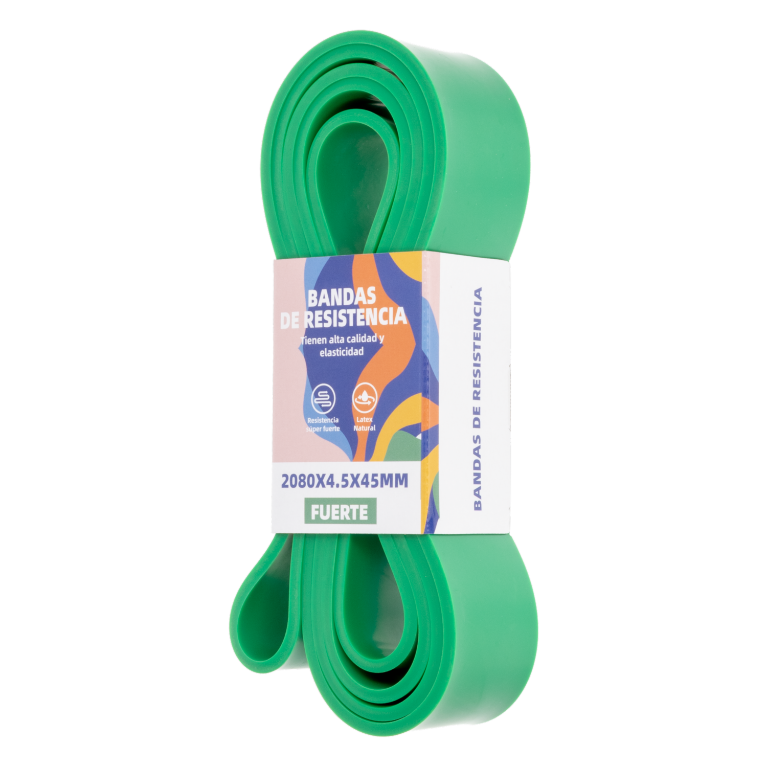 Bandas Elásticas Resistencia Verdes IRON MAN 2.08X4.5X0.45 CM - Imagen 2