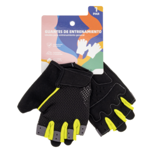 Guantes De Ejercicios Amarillo Para Entrenamiento General IRON MAN Mediano