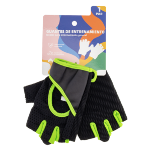 Guantes De Ejercicios Verde Para Entrenamiento General IRON MAN Mediano