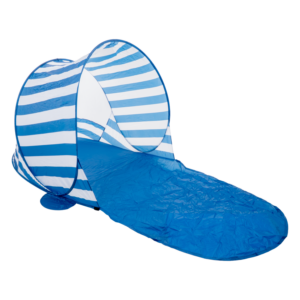 Techo Asoleador Playa Portátil Líneas Azul FREE HOME 145X110X110 Cm