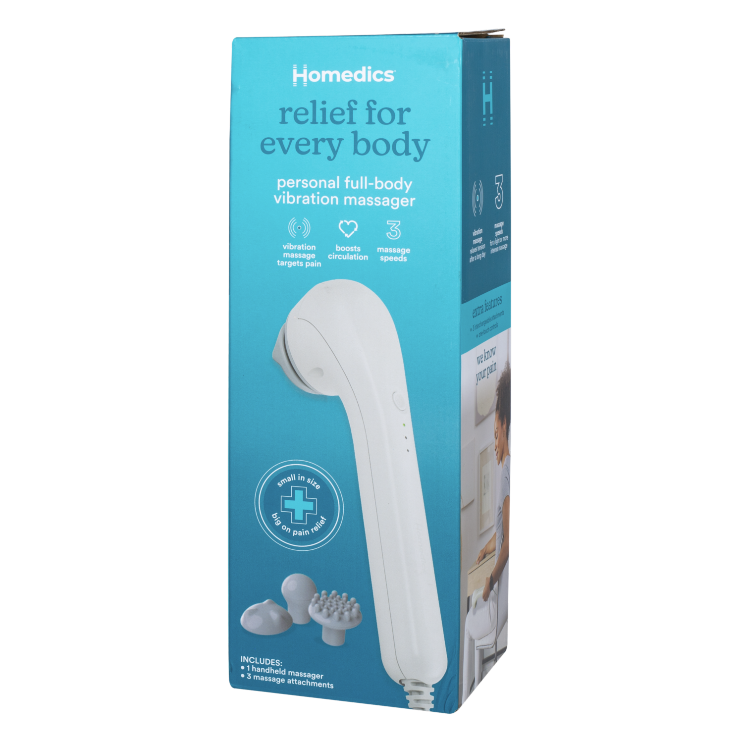 Masajeador De Mano HOMEDICS 3 Velocidades