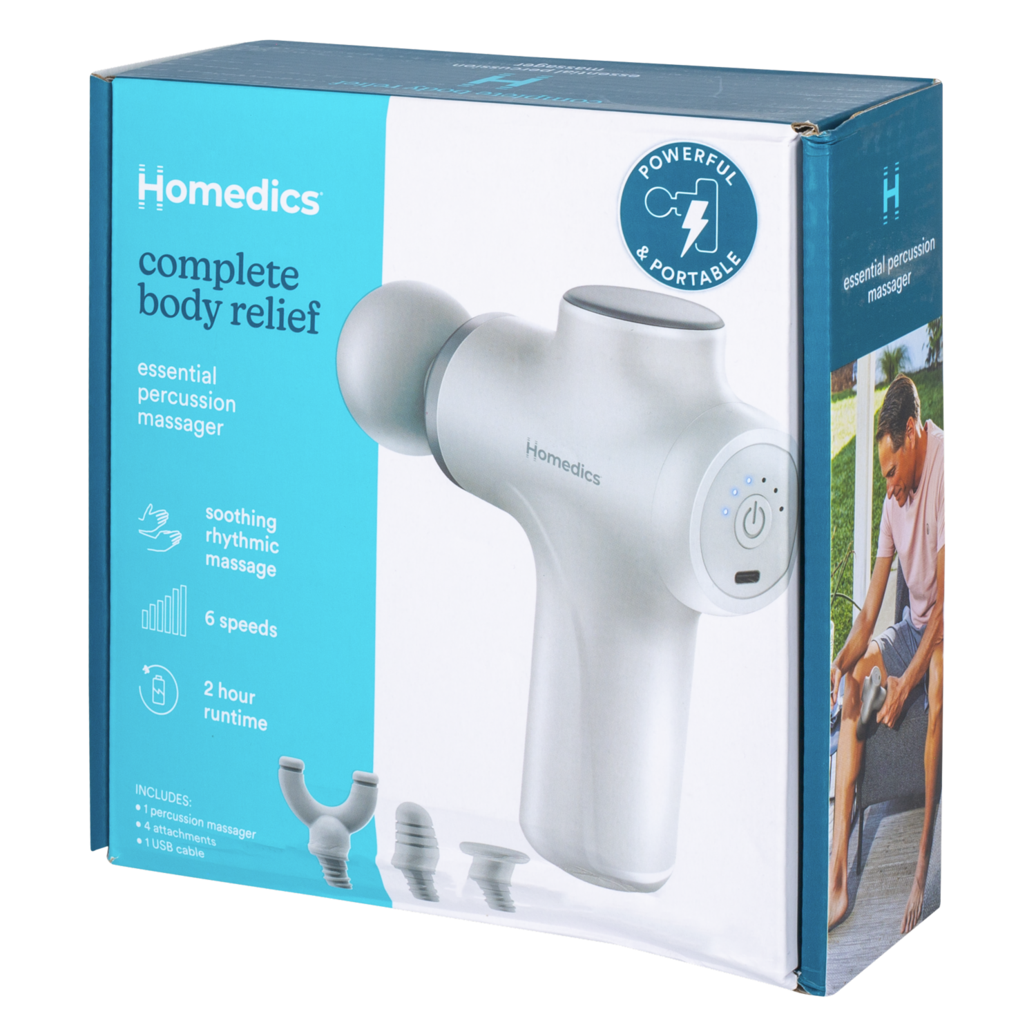 Masajeador De Percusión HOMEDICS 6 Velocidades - Imagen 2