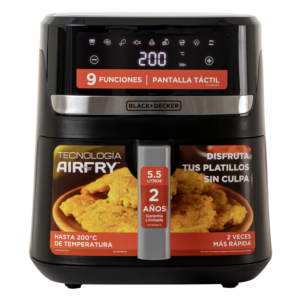 Air Fryer 9 Funciones BLACK & DECKER 5.5 Litros