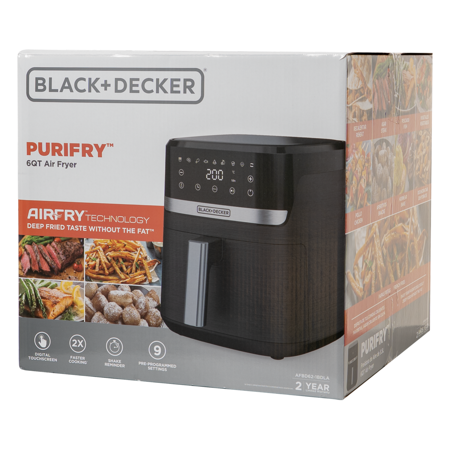 Air Fryer 9 Funciones BLACK & DECKER 5.5 Litros - Imagen 6