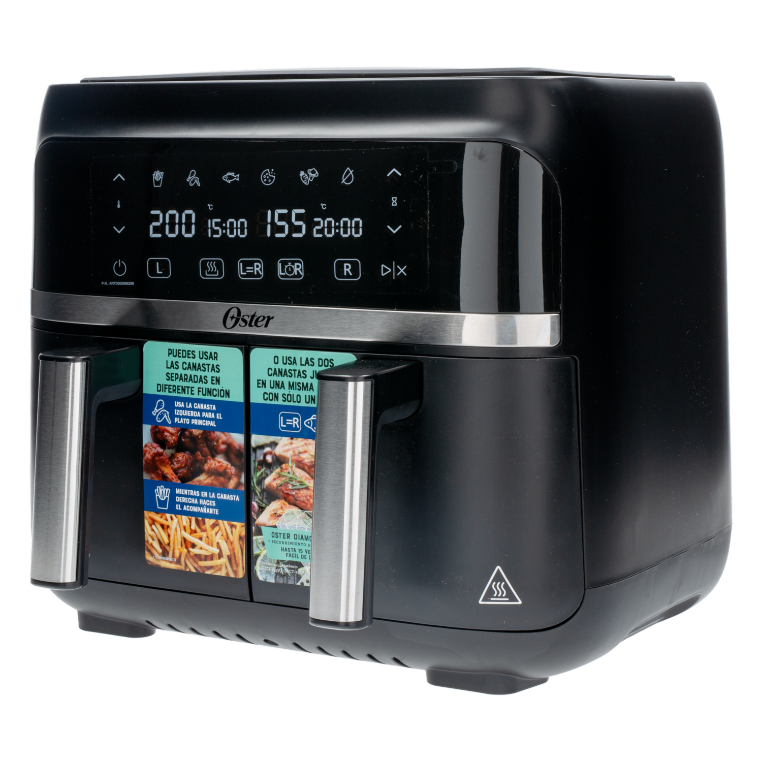 Air Fryer Doble Canasta OSTER 7,6 Litros - Imagen 2