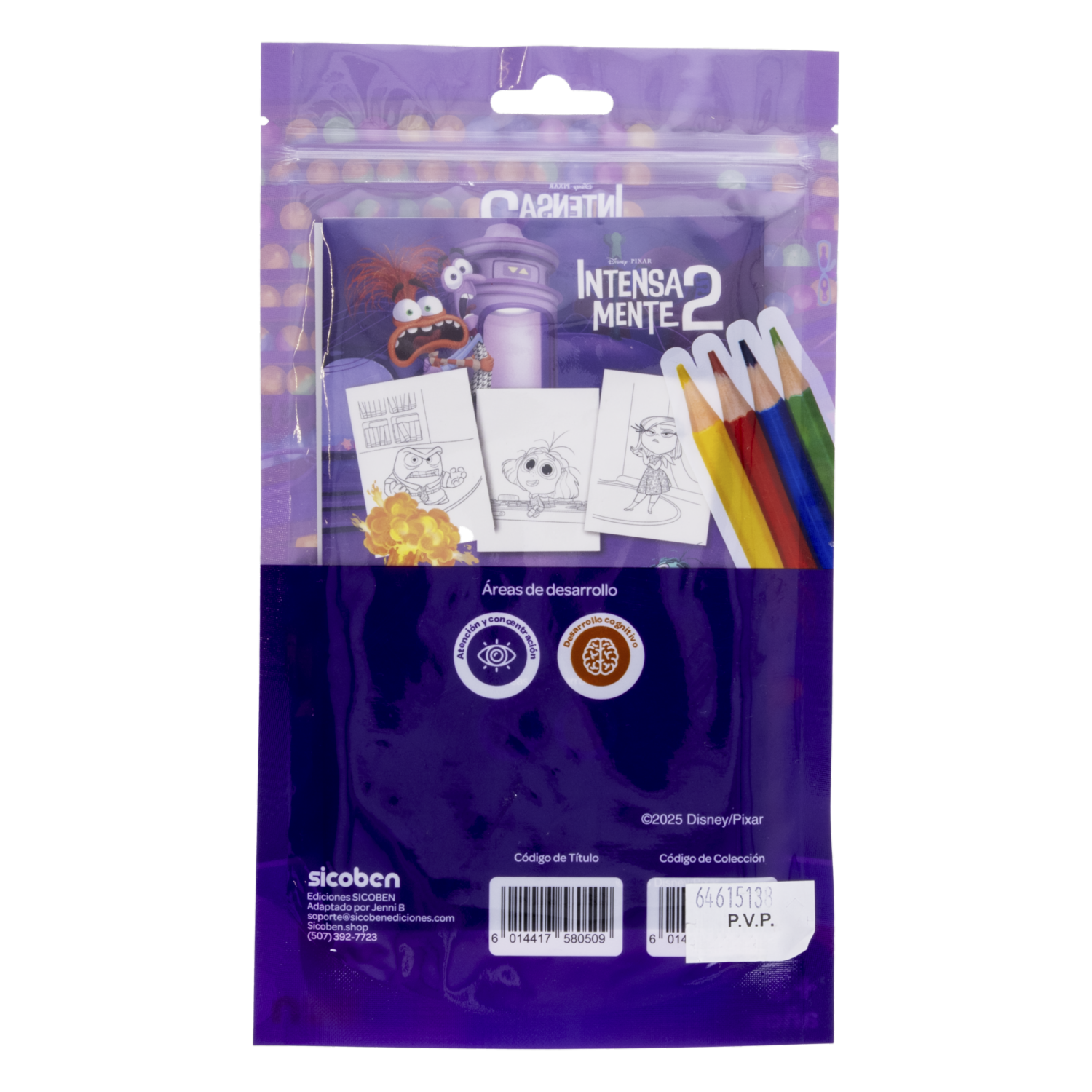 Libro Mini Pack Intensamente 2 SICOBEN 25 Páginas - Imagen 2