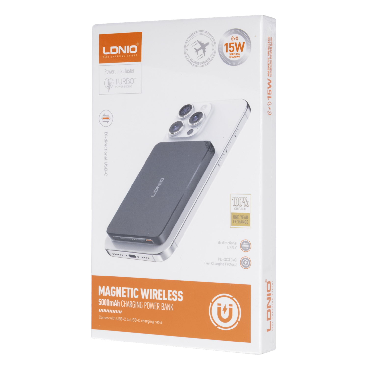 Power Bank Inalámbrico Magnético Carga Rápida PQ28 5000 mAh LDNIO 15 W - Imagen 3