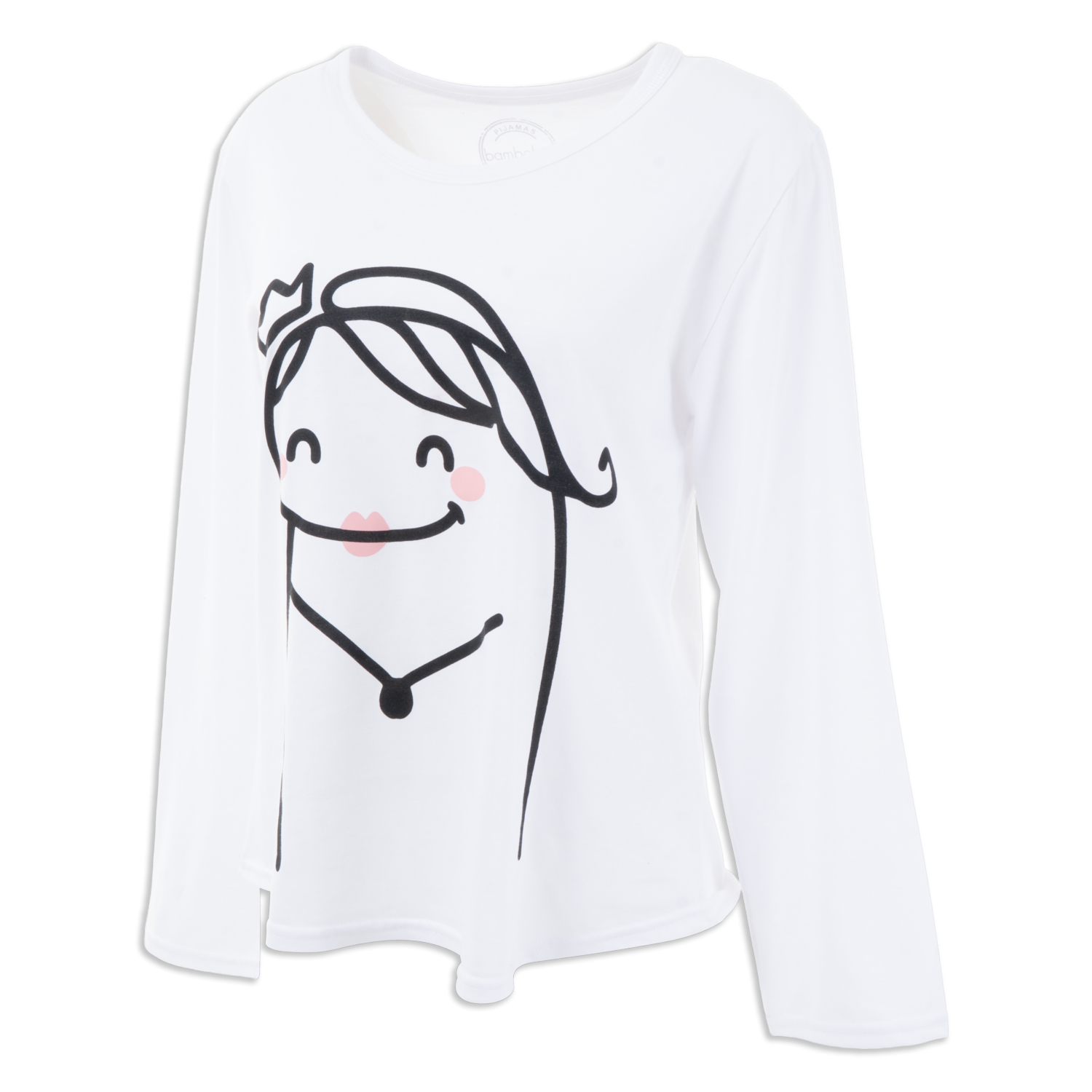 Pijama 2 Piezas Camiseta Mangas Largas Cuello Redondo Y Pantalón BAMBOLOO - Imagen 2