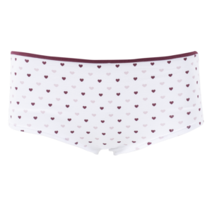 Cachetero Alto De Cadera Medio Laterales Anchos Estampado Miniprints Corazón BAMBOLOO