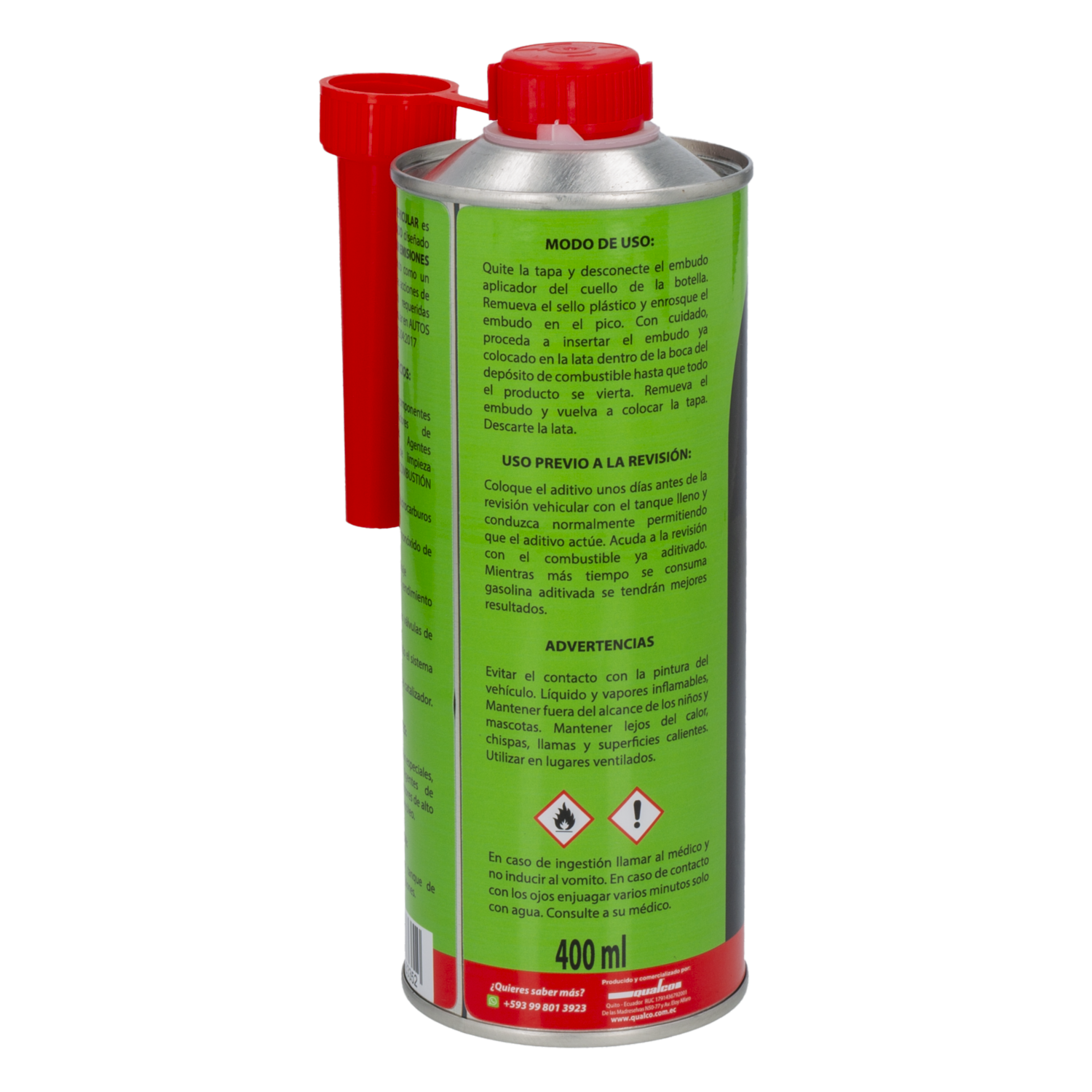 Aditivo Revisión Vehicular QUALCO 400 Ml - Imagen 2