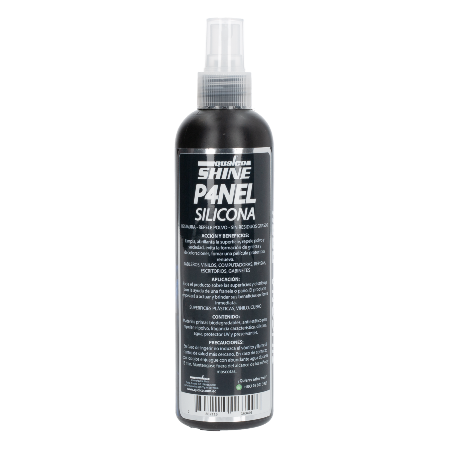 Silicona Para Panel Premium Dark QUALCO 250 Ml - Imagen 2