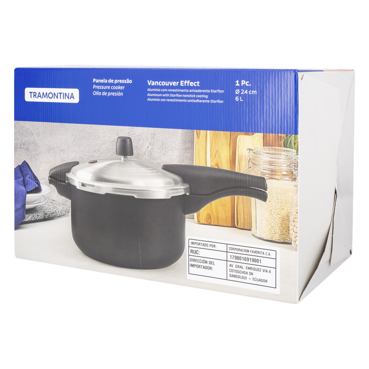 Olla De Presion Vancouver TRAMONTINA 6 Litros - Imagen 7