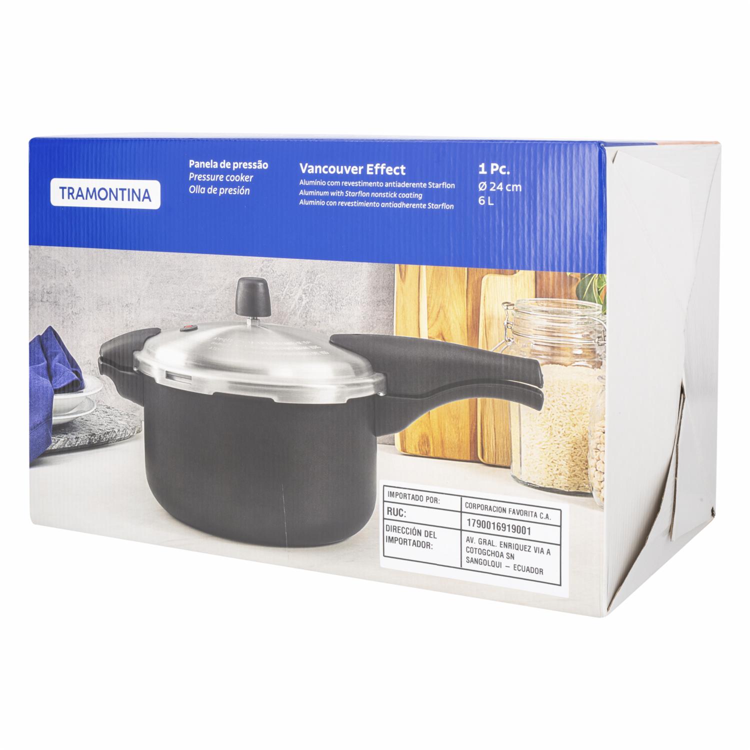 Olla De Presion Vancouver TRAMONTINA 6 Litros - Imagen 6