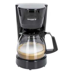 Cafetera Negra 750 Watts HOLSTEIN 5 Tazas