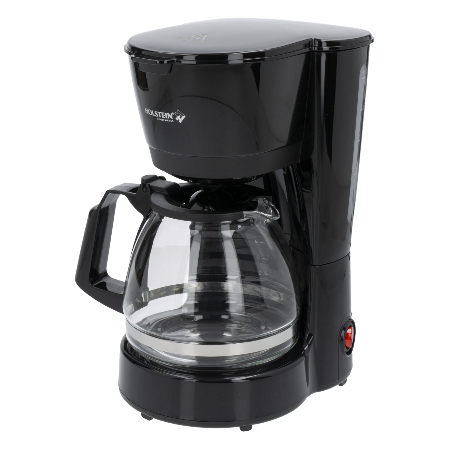 Cafetera Negra 750 Watts HOLSTEIN 5 Tazas