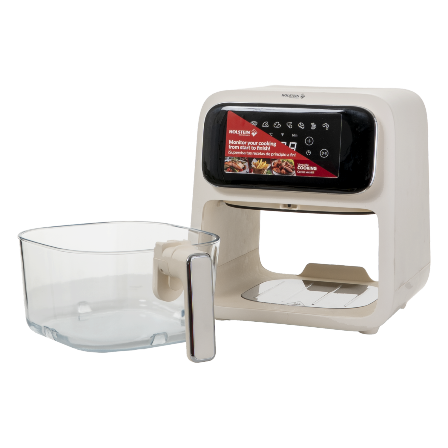 Air Fryer Digital Canasta De Vidrio HOLSTEIN 4 Litros
