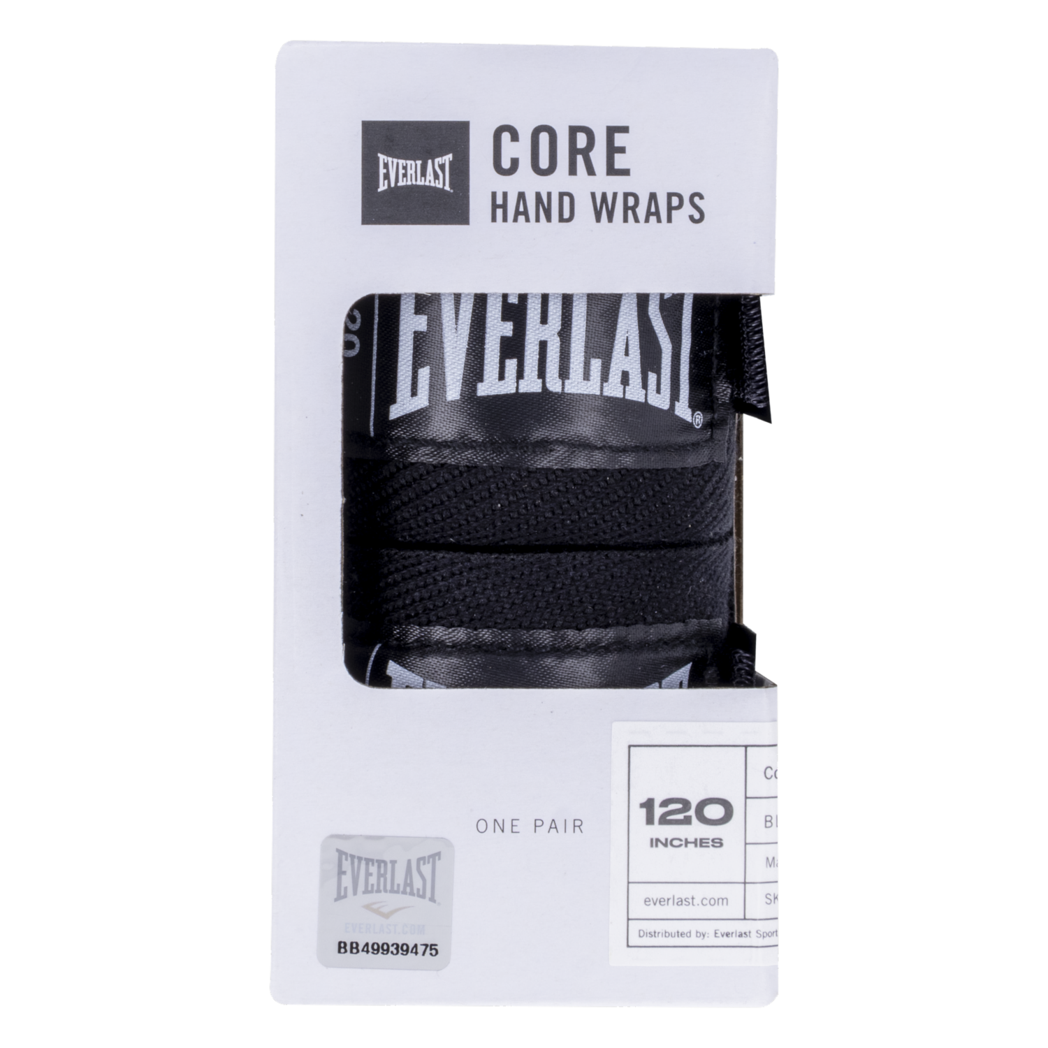 Venda De Boxeo Negro EVERLAST 120" - Imagen 2