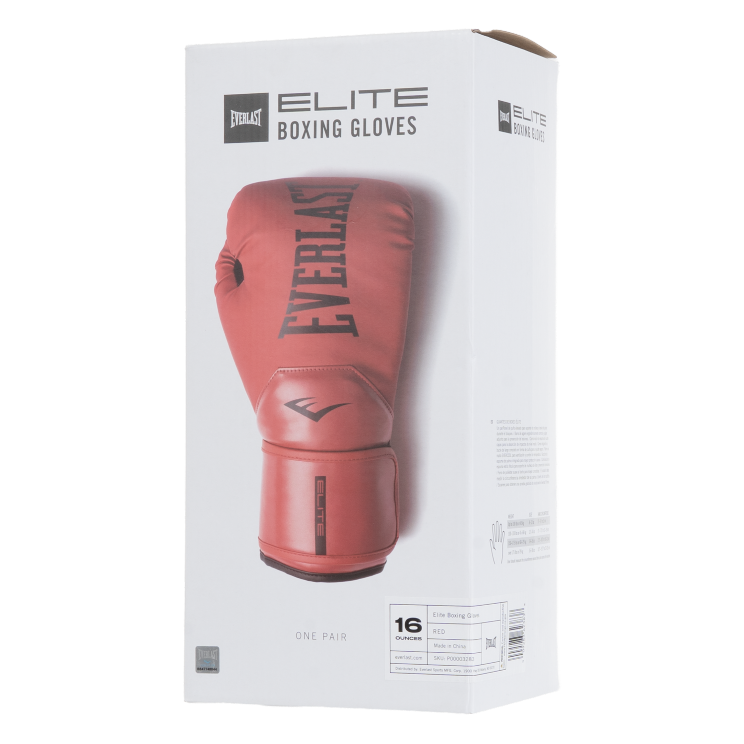 Guantes De Box Elite Rojo EVERLAST 16 Onzas - Imagen 3