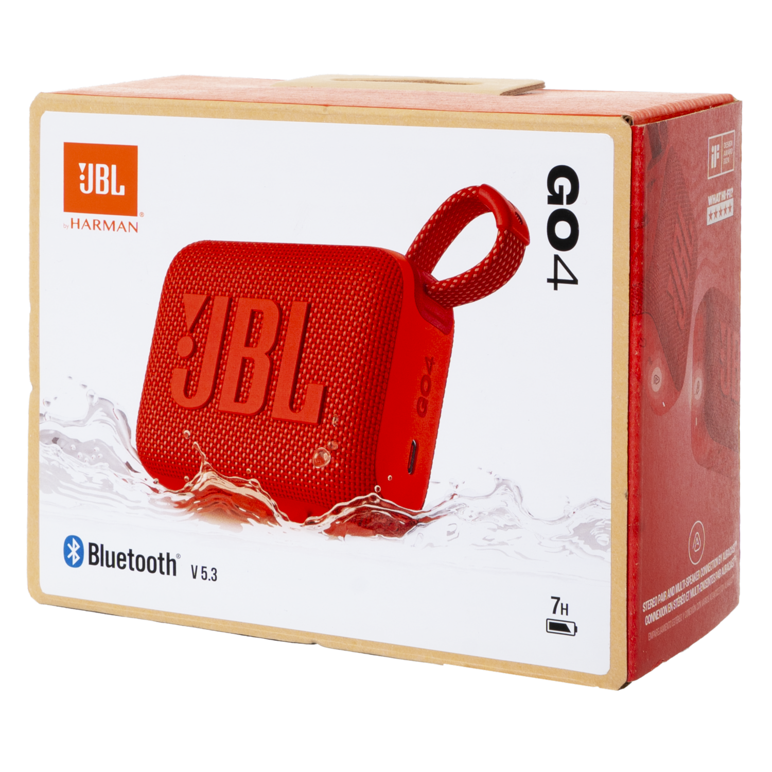 Parlante Portátil GO4 Resistente Al Agua 4,2 Wats JBL Rojo