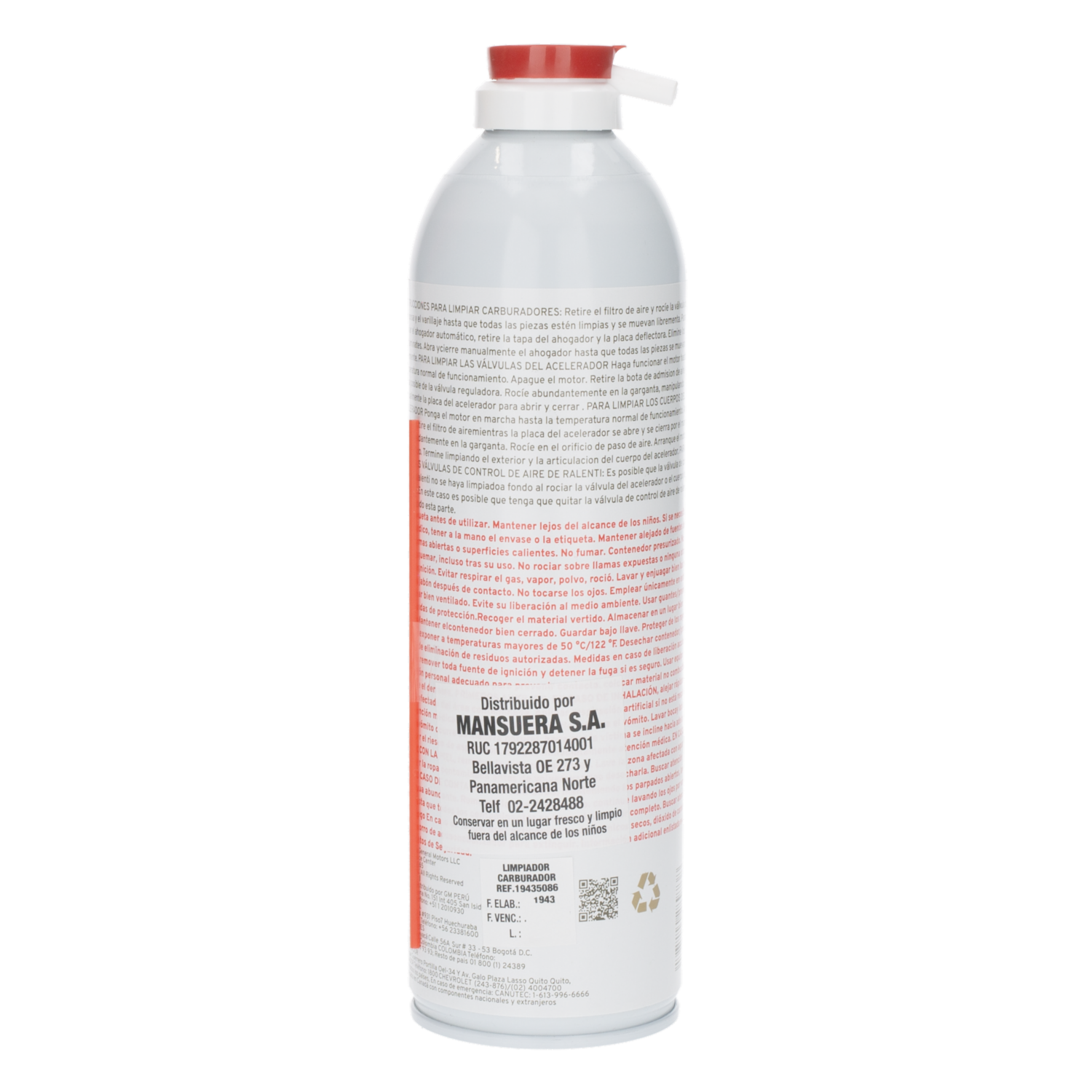 Limpiador De Carburador Automotriz AC DELCO 418 G