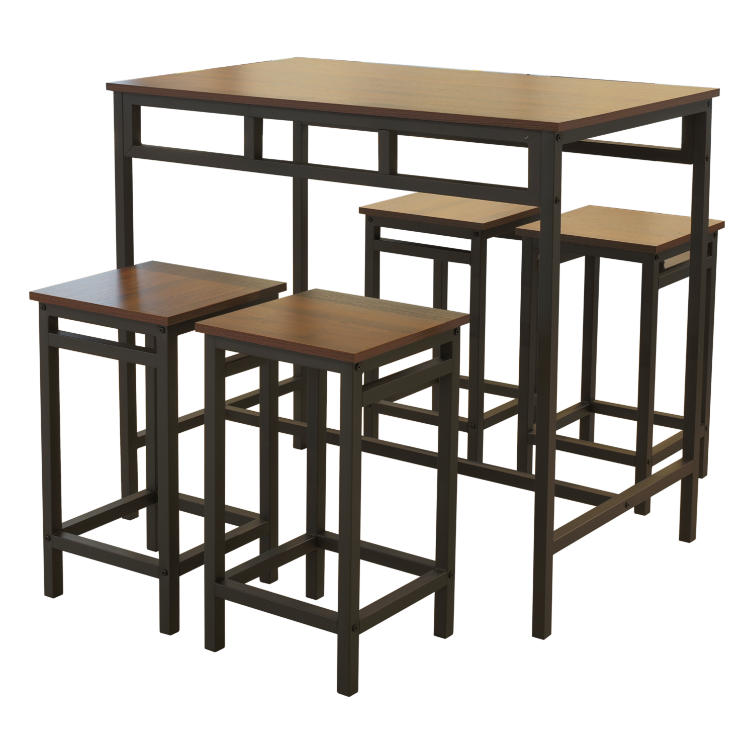Desayunador Alto Andrew 4 Puestos XIAMEN GLORY LILY FURNITURE Metal Y Aglomerado MDP