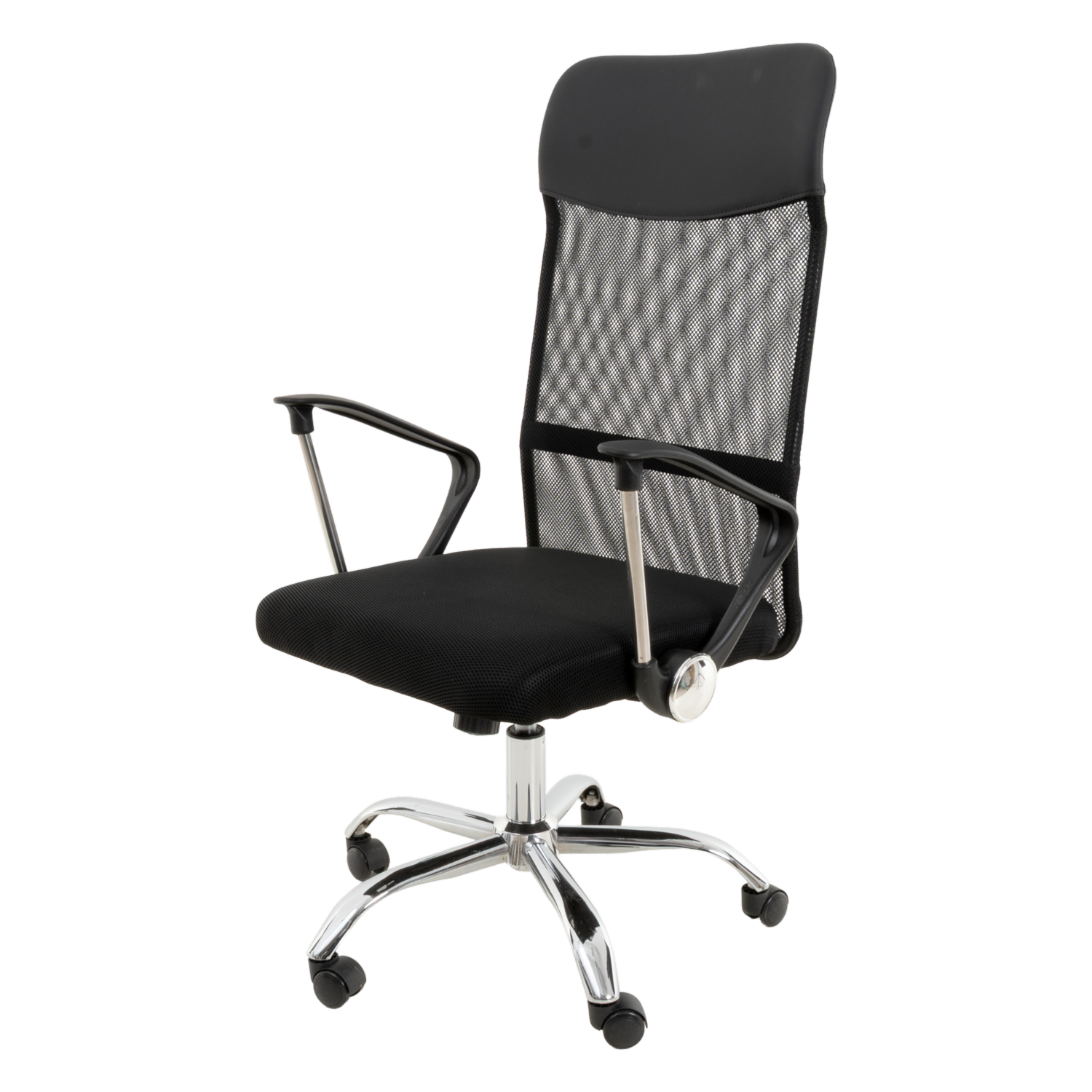 Silla De Oficina Premium Negro SINOSTAR Metal Y Textil
