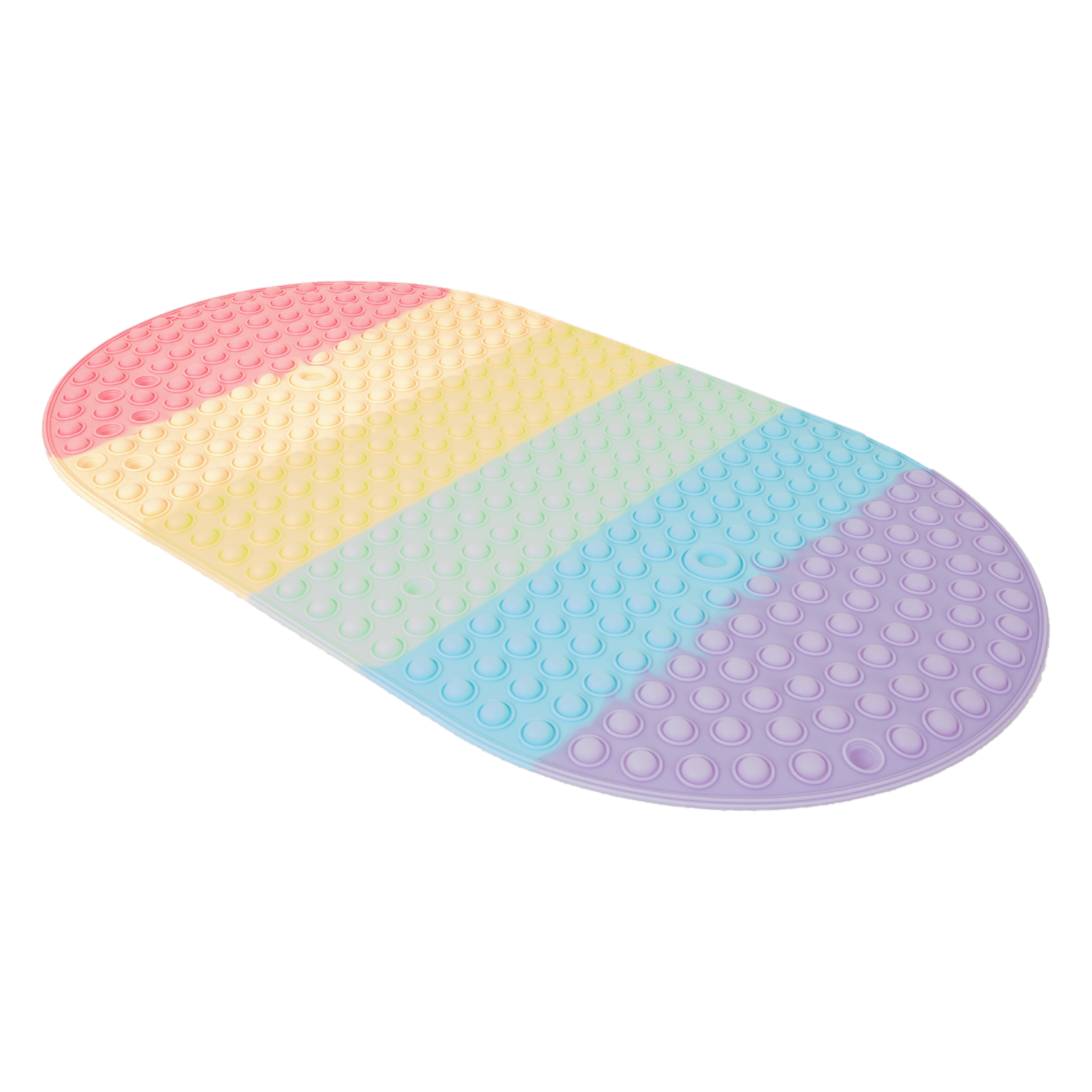 Antideslizante De Baño Oval Multicolor FREE HOME 69X39 Cm