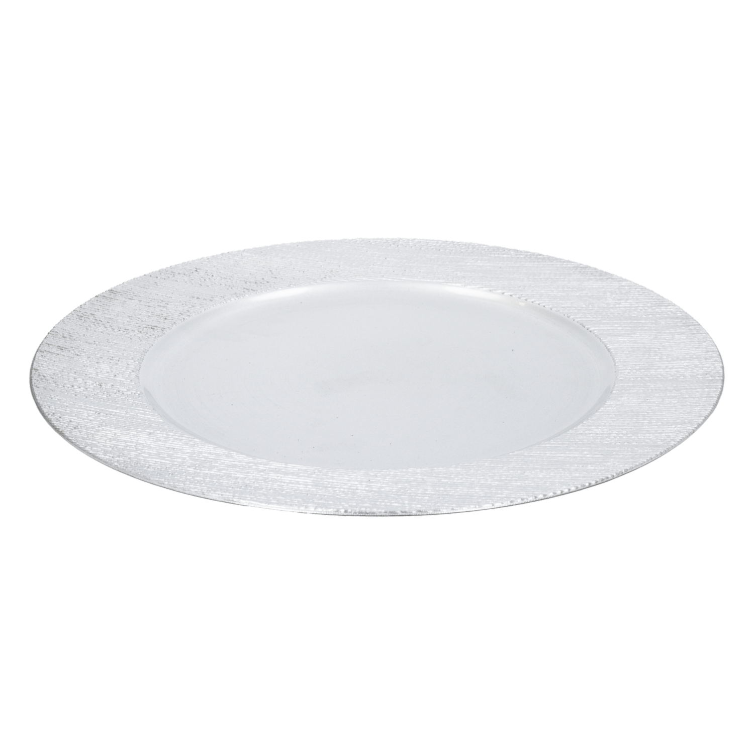 Plato Base Barú Plateado Z&L 33 Cm