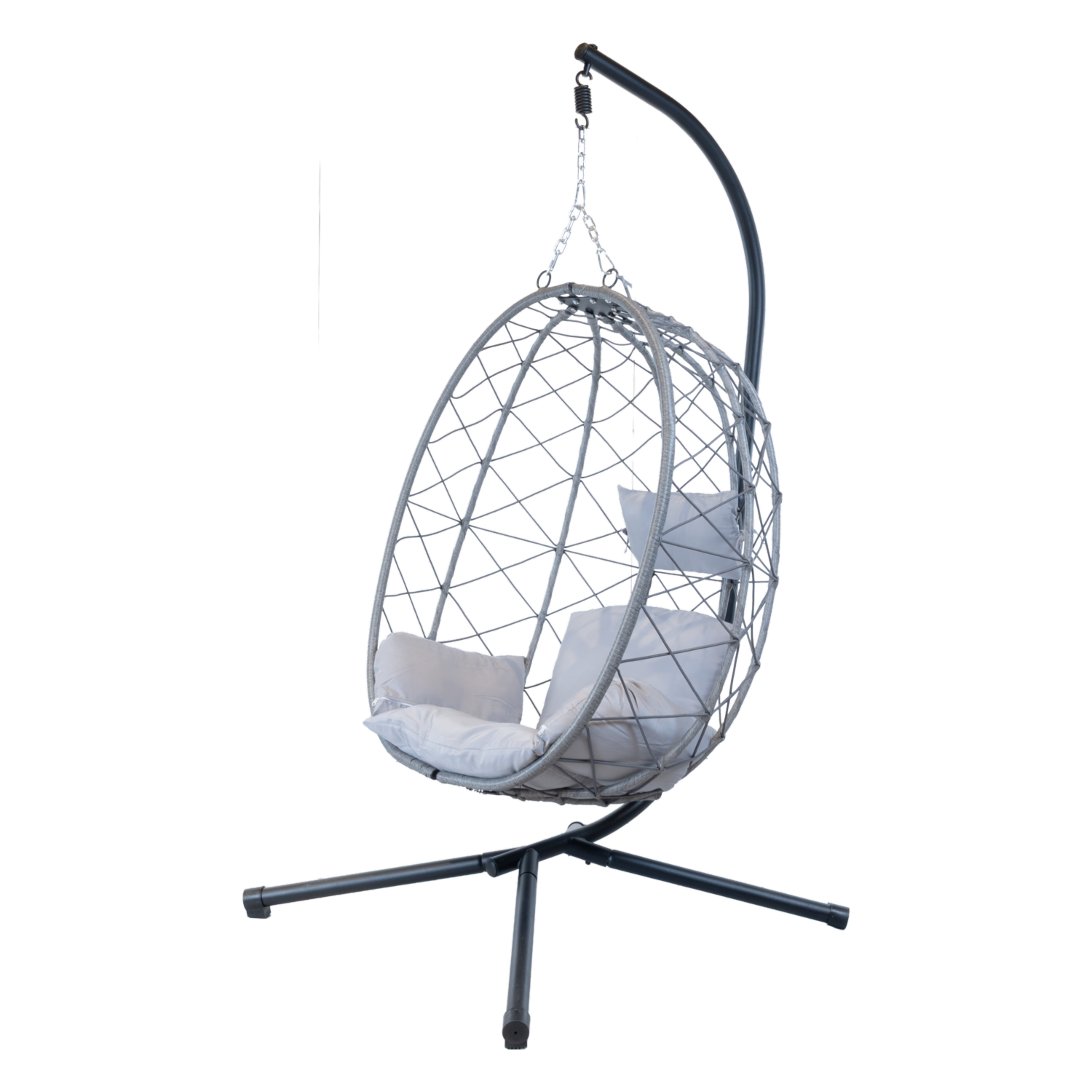 Silla Tipo Columpio Gris SKYLARK Metal