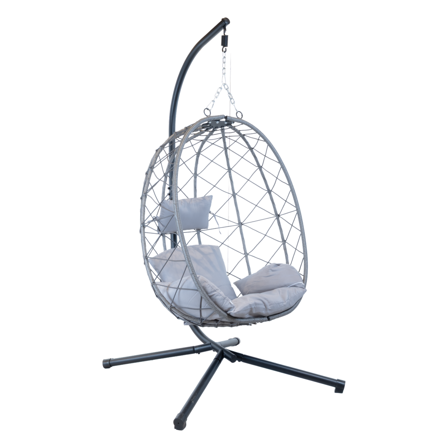 Silla Tipo Columpio Gris SKYLARK Metal