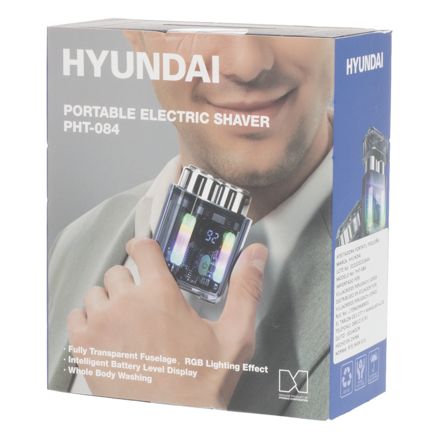 Afeitadora Portátil Pequeña HYUNDAI Recargable