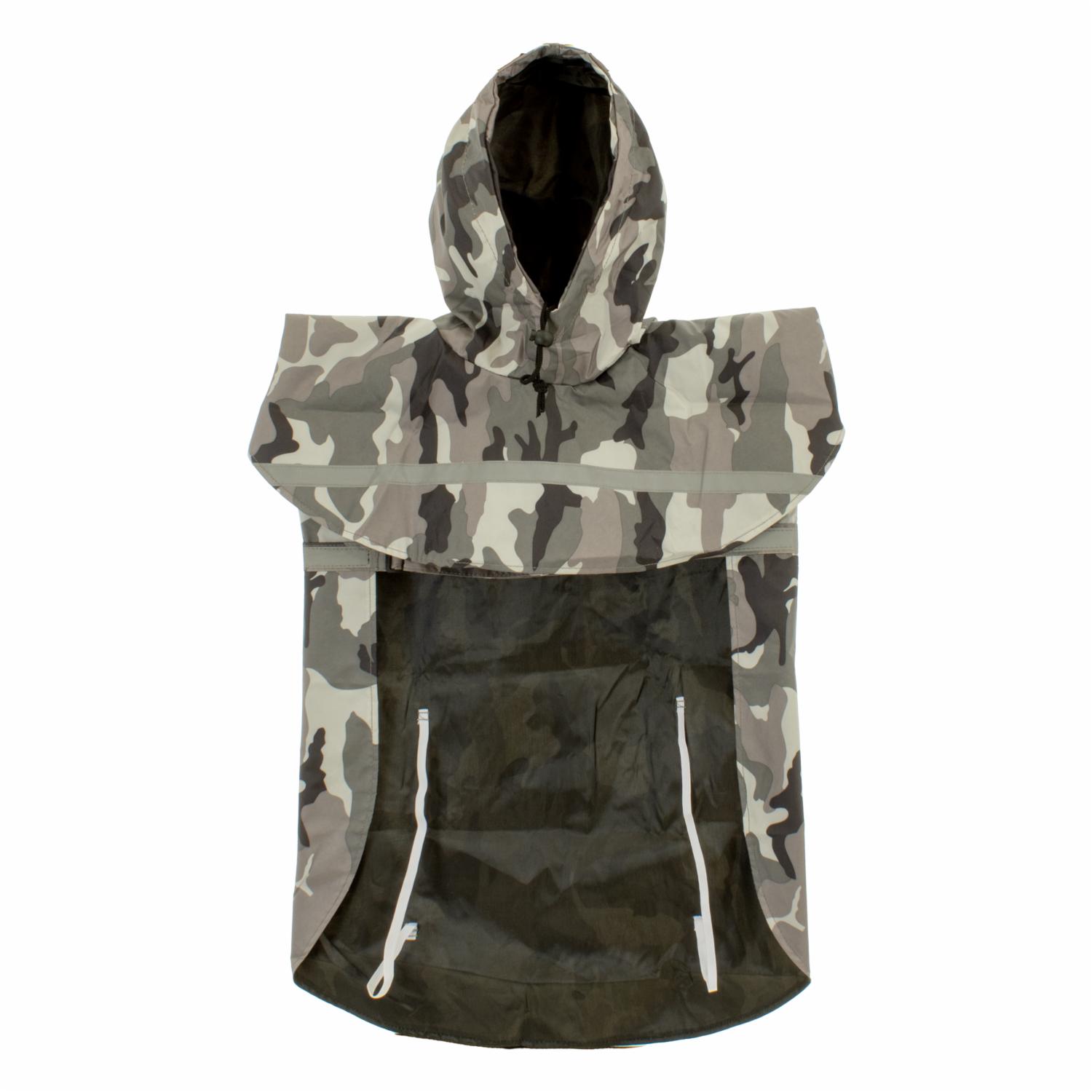 Cubre Lluvia Para Perro Color Camuflaje SOLEIL Talla Extra Extra Grande