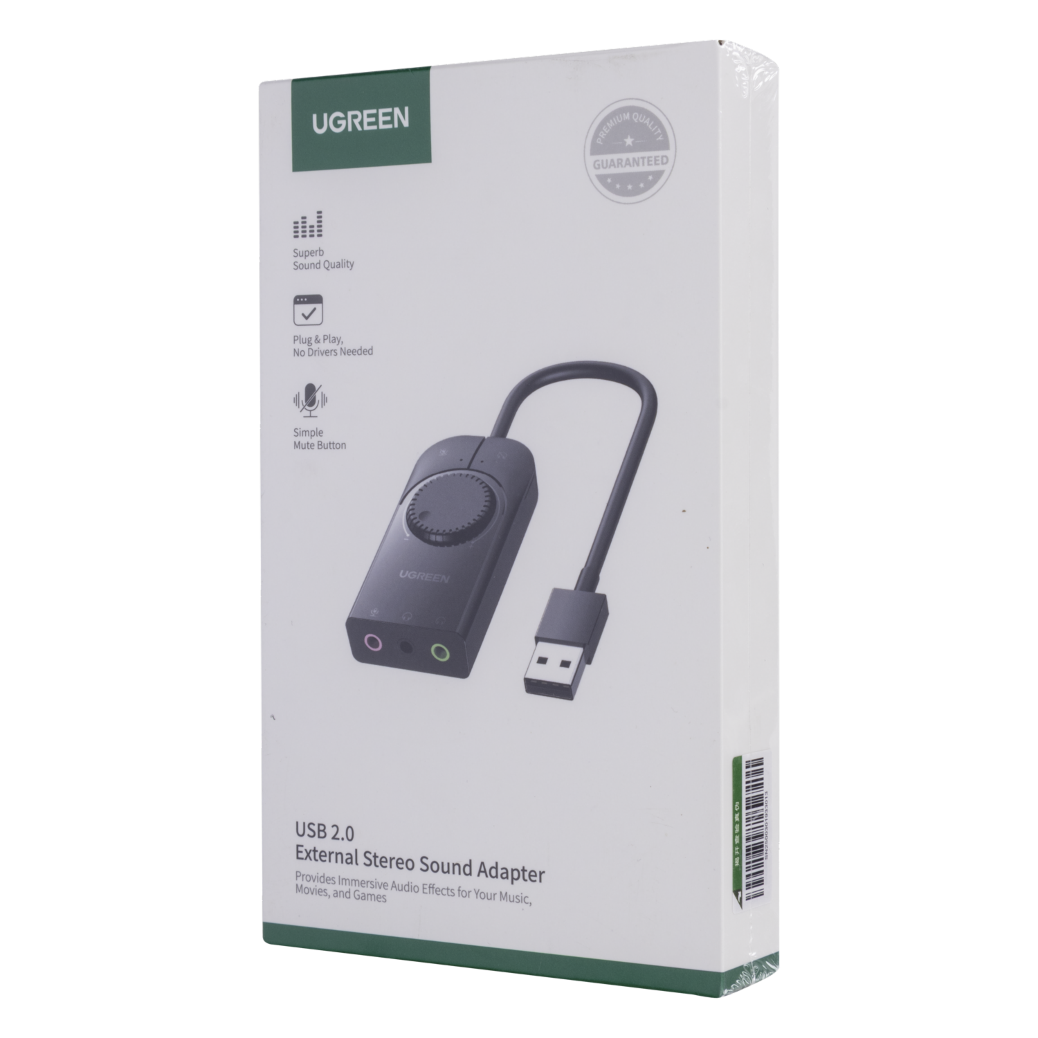 Adaptador De Sonido Stereo Externo UGREEN Usb 2.0