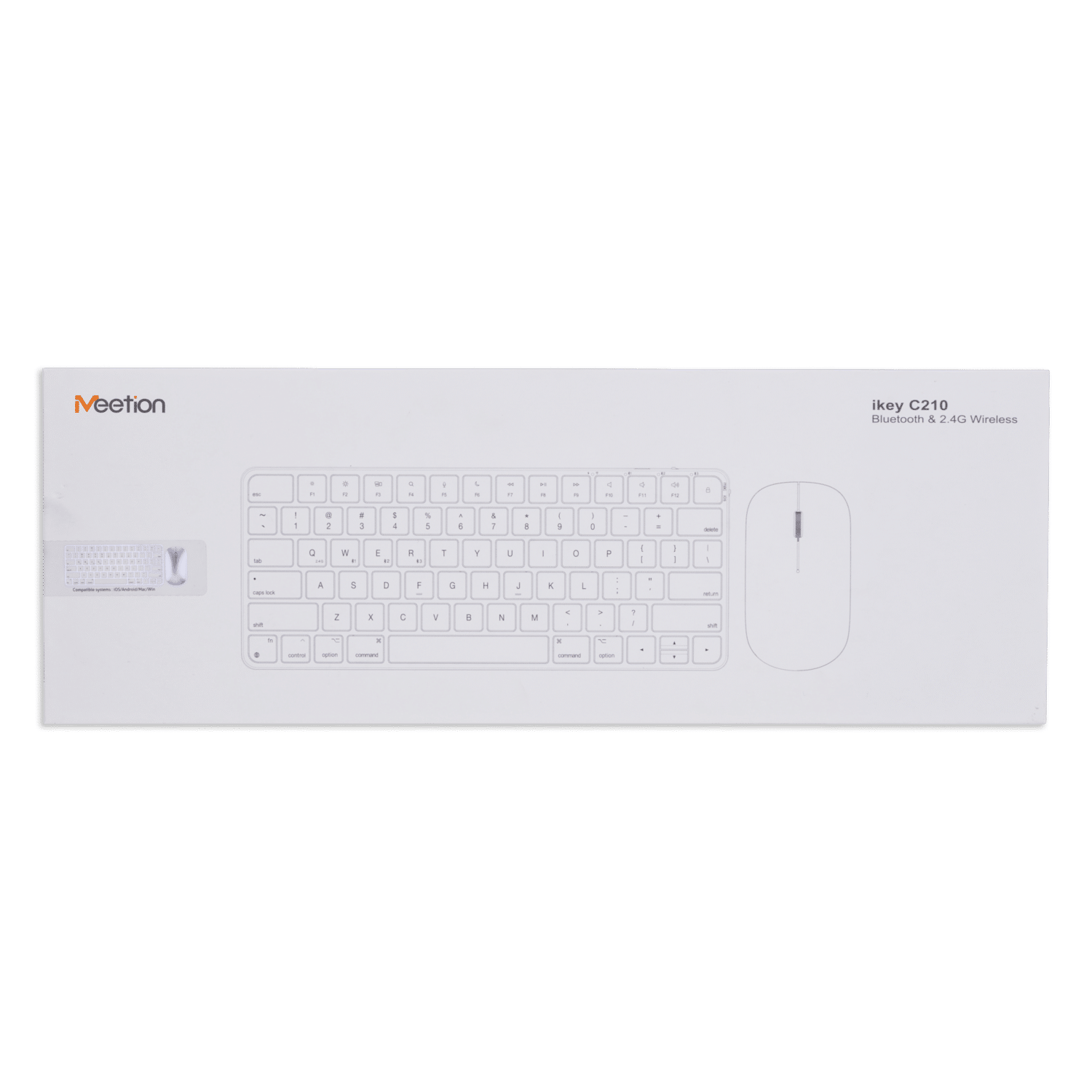 Teclado Y Mouse 2 En 1 Combo Ikey C210 Rosa MEETION