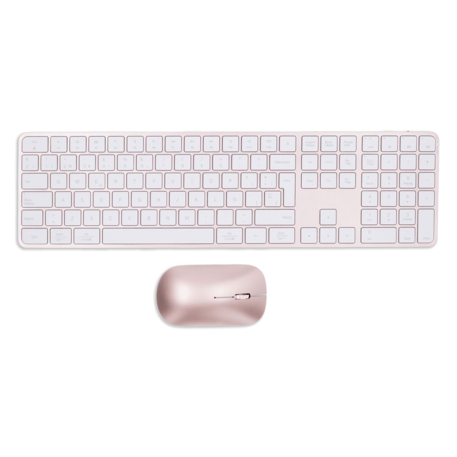 Teclado Y Mouse 2 En 1 Combo Ikey C230 Blanco MEETION