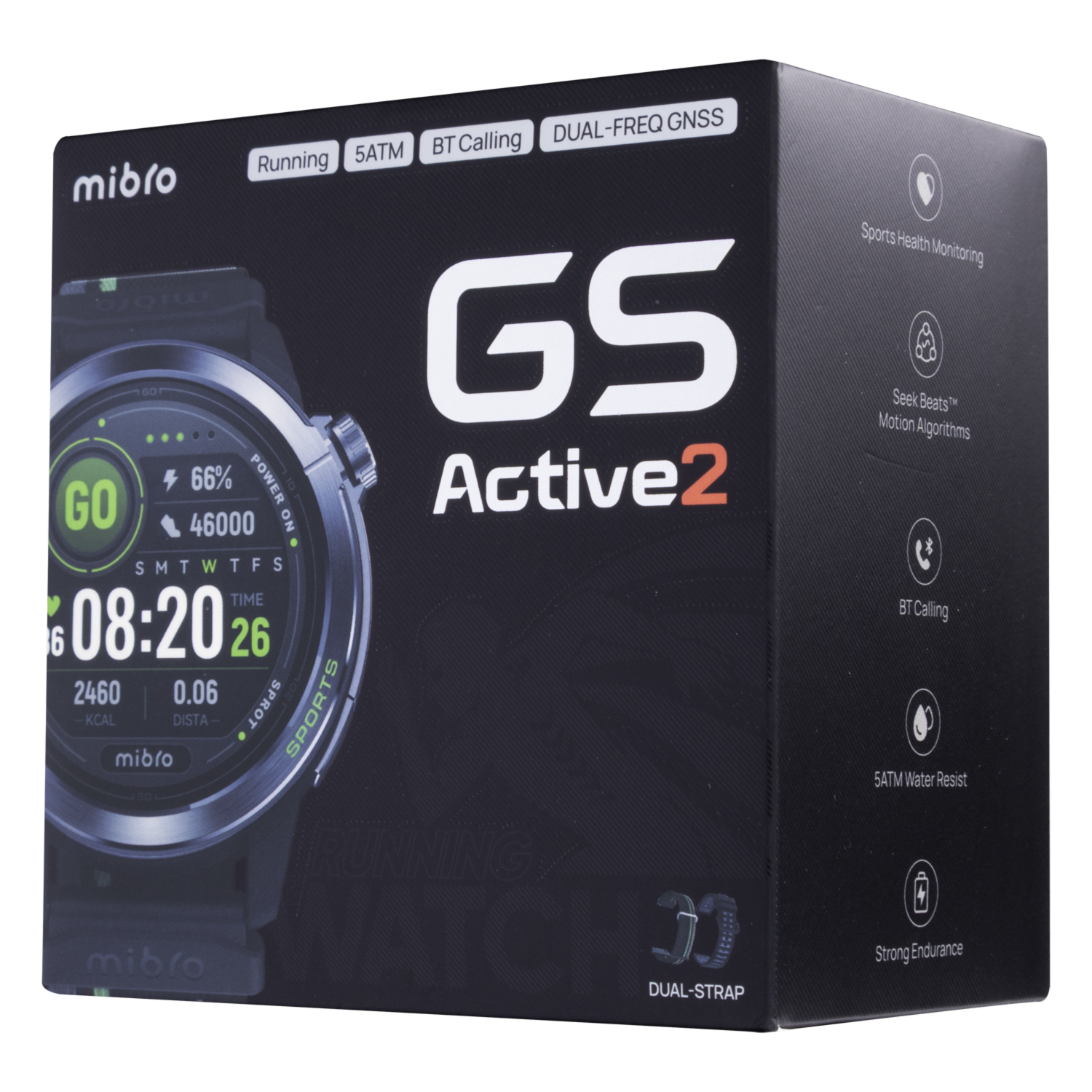 Smart Watch Active 2 Dark Gray MIBRO 46″