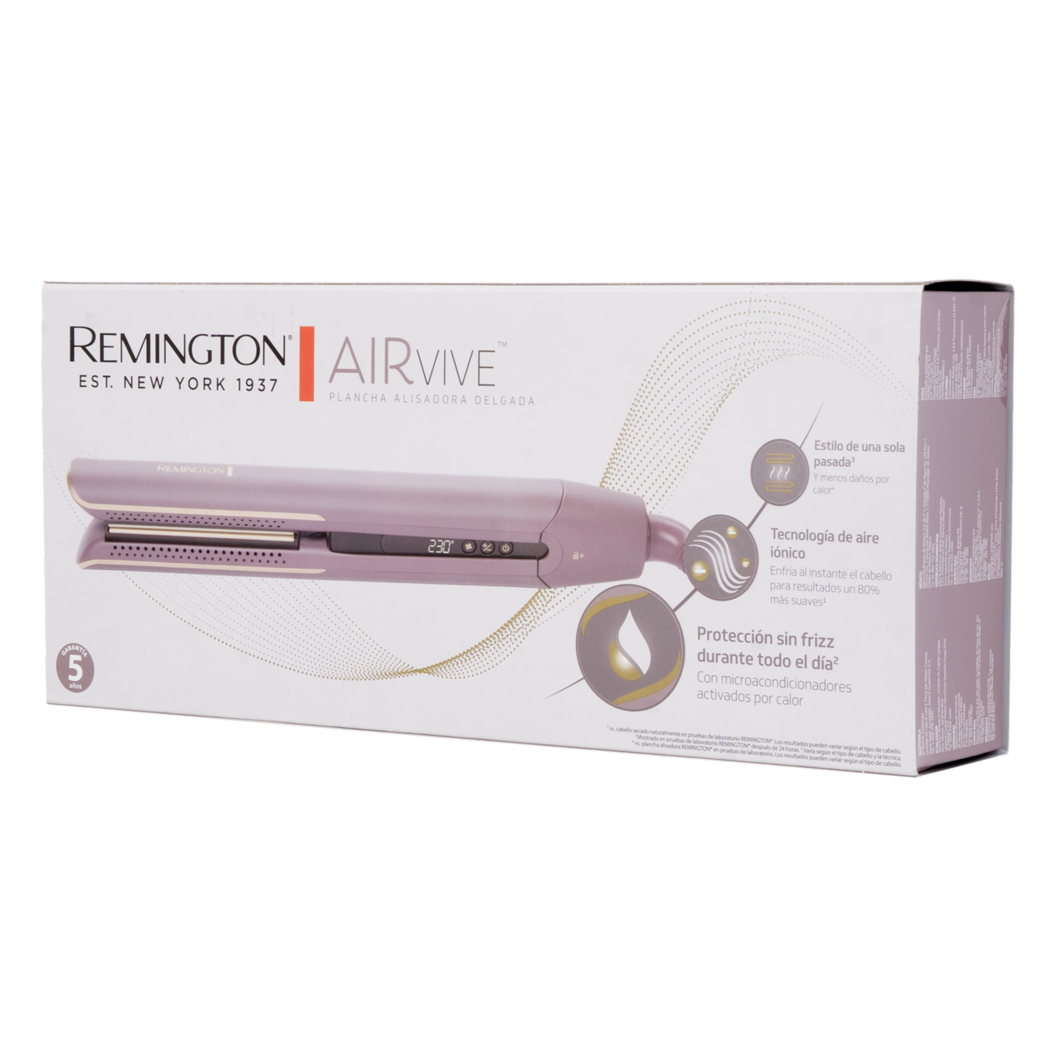 Plancha De Cabello Airvive Slim Straightener REMINGTON 5 Temperaturas